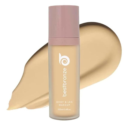 Best Bronze Bombshell Body Makeup - Tattoo Cover Up Makeup & Body Foundation Waterproof - Tattoo Concealer Waterproof for Scars, Varicose Veins Cover Up & Leg Foundation (NC12 Fair Beige Neutral)