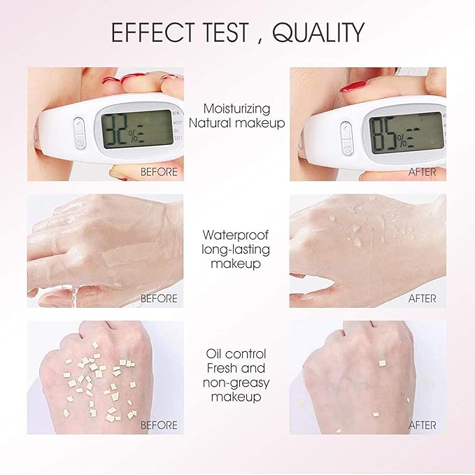 Skynest 2pcs Pore Primer, Color Correcting Facial Serum, Face Makeup Primer Base,Isolation Cream,Invisible Pore,Oil Control, Brightening Moisturizing Essence Concealer Foundation