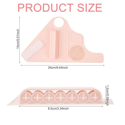 Makeup Mixing Palette Wrist Strap,Foldable Makeup Brush Storage Palette,Silicone Hand Wrist Makeup mixing tray Draw Assistance Tool for Small to Medium Brush