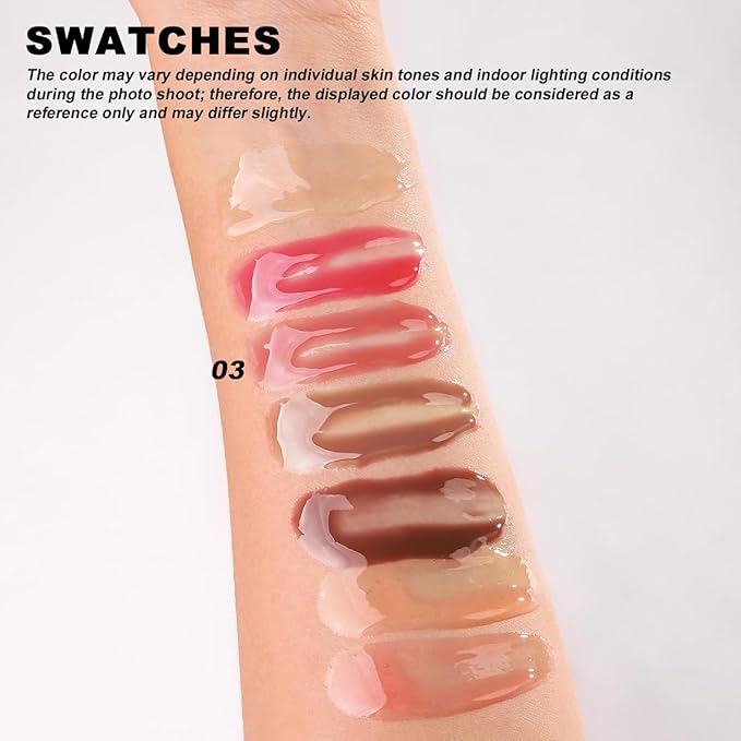 YOUNG VISION Lip Glow Oil, Lip Gloss with Jojoba Seed Oil, Moisturing and Plumping,0.20 fl oz(Pack of 1)