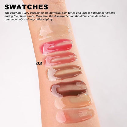 YOUNG VISION Lip Glow Oil, Lip Gloss with Jojoba Seed Oil, Moisturing and Plumping,0.20 fl oz(Pack of 1)