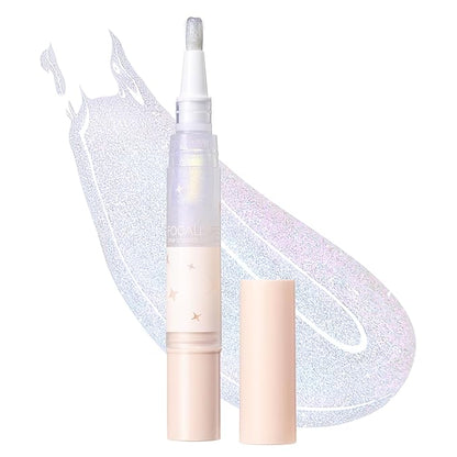 FOCALLURE Glitter Lip Gloss,High Shine Shimmer Lipstick,Long Lasting Plumping Lipgloss,Hydrating,Moisturizing,Non-Sticky and Lightweight Formula for Lip Color,Flechazo