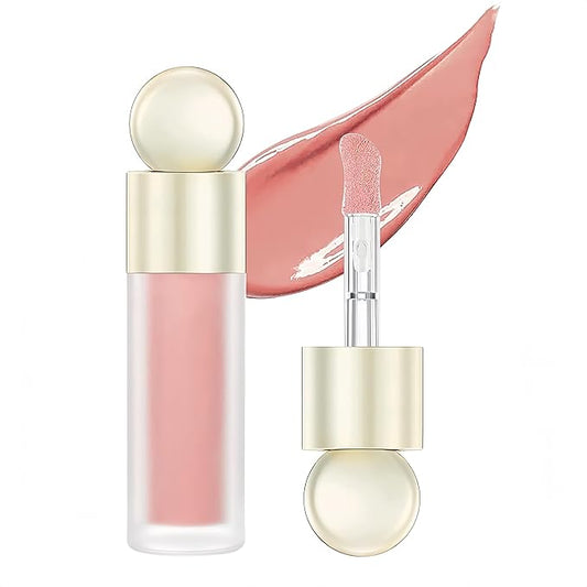 5 Color Velvet Liquid Blush, Soft Cream Face Blush for Cheek, Eye, Lips, Soft Cream, Weightless, Breathable, Natural-Looking liquid Blush Stick (01)