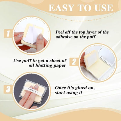 Facial Blotting Papers with Organizer, 1000 pieces Gardenia oil blotting sheets, long-lasting oil control (Cape Jasmine)