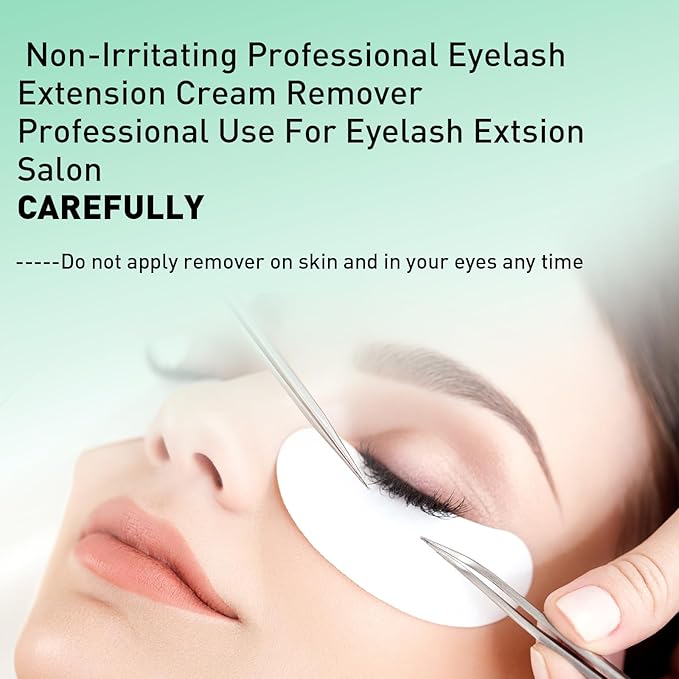 Aloe Scented Eyelash Extensions Remover Cream, Gentle Eyelash Extensions Adhesive Dissolver, Lash Remover for Eyelash Extensions Salon Use 5g