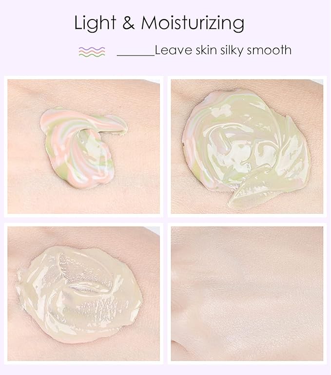 Skynest 2pcs Pore Primer, Color Correcting Facial Serum, Face Makeup Primer Base,Isolation Cream,Invisible Pore,Oil Control, Brightening Moisturizing Essence Concealer Foundation