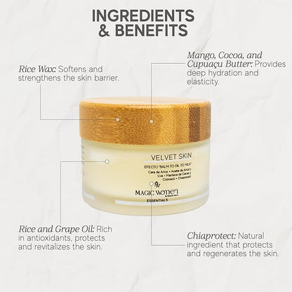 Effortlessly Remove Makeup with Velvet Skin Balm – Inspired by Colombian Women’s 2-Minute Routine – 1.4 fl oz