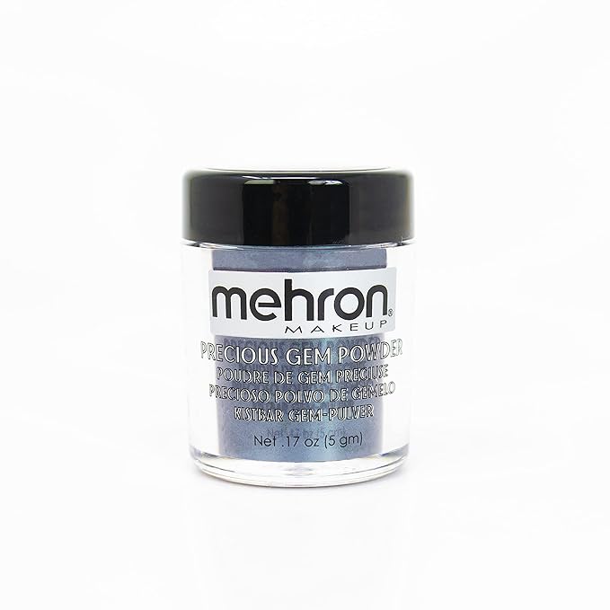 Mehron Makeup Precious Gem Loose Pigment Shimmering Eye Powder (.17 oz) (Sapphire)