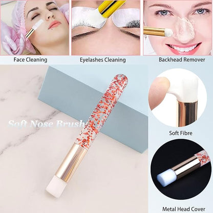 Lash Shampoo for Lash Extensions Eyelash Extension Cleanser with USB Lash Fan,60ml Lash Mousse,Mascara Brush,Nose Blackhead Facial Cleaning Brush and Wash Bottle for Eye Makeup Remover (Rose)