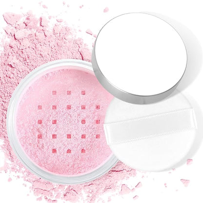Face Powder Makeup, Shimmering Setting Powder, Oil Control Loose Powder, Matte Highlighter Makeup, Long Lasting Waterproof Concealer Setting Powder for All Skin Tones