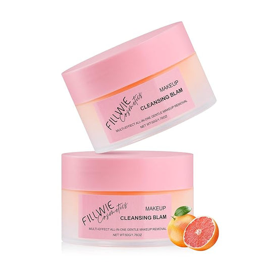 Effective Makeup Cleansing Balm, Powerful Remover, Deep Cleanser for Heavy Makeup Removal, Gentle Melting Cleansing Creams, Grapefruit Extract, Travel-Size, 2-Pack(100G/3.52OZ)