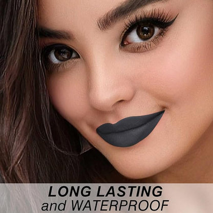 Matte Bullet Long Wear Lipstick - Vegan and Cruelty-Free - Smudge and Waterproof Matte Lipstick with Moisturizing Formula - All Day Comfort - (Obsidian Charm #29)