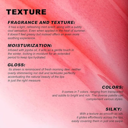 YOUNG VISION Lip Glow Oil, Lip Gloss with Jojoba Seed Oil, Moisturing and Plumping,0.20 fl oz(Pack of 1)