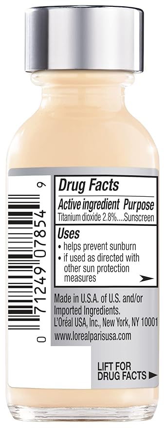 L’Oréal Paris Makeup True Match Super-Blendable Liquid Foundation, Porcelain W1, 1 Fl Oz,1 Count