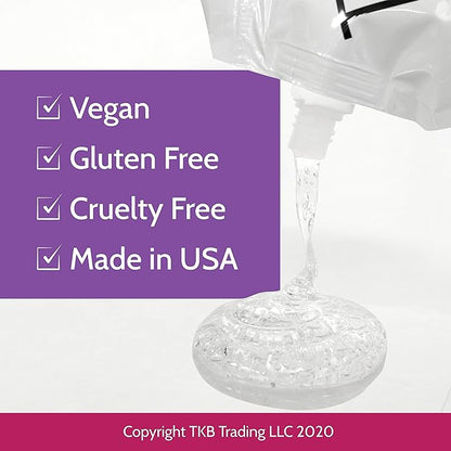 TKB Lip Gloss Base | Clear Versagel Base for DIY Lip Gloss, Moisturizing, Non-Sticky, Vegan, Made in USA (5.5oz (156g))