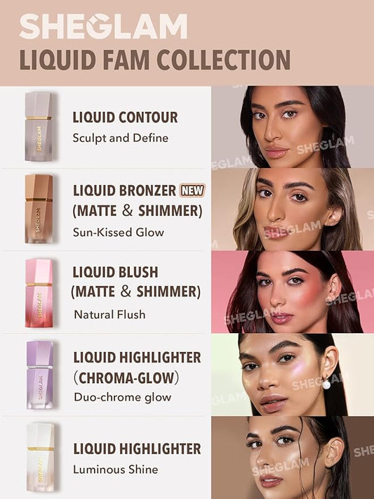SHEGLAM Sun Beam Matte Liquid Bronzer-Burnt Sienna