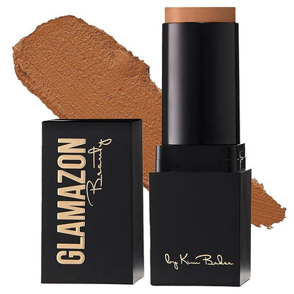 Glamazon Second to None Foundation Stick, Golden Chestnut, Light-to-Full Coverage, Weightless Makeup With a Glowy Natural Finish