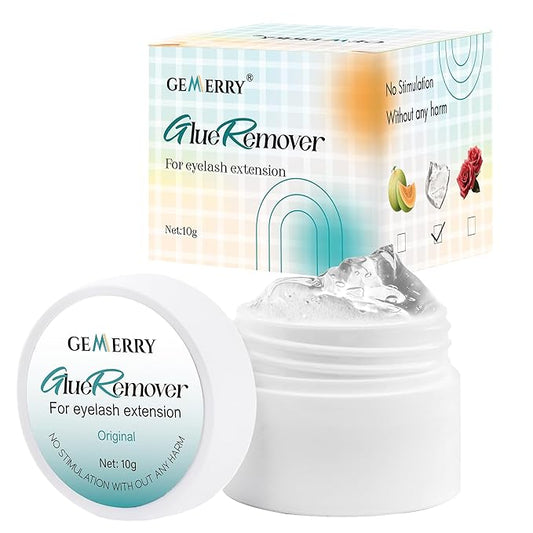 GEMERRY Eyelash Extension Remover 10g Cream Remover Lash Extension Remover Mild Formula Eyelash Glue Remover for Sensitive Eye Fast Disslove Lash Remover for Lash Extensions(Tasteless)