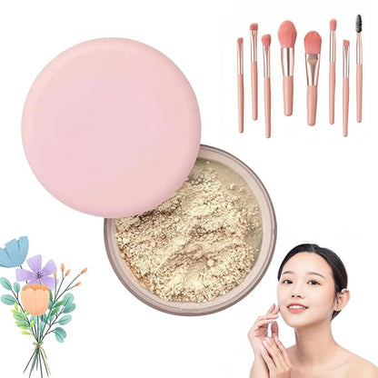 Allaura Beauty Blurring Powder, Blurring Setting Powder By Allaura, Allaura Beauty Pink Setting Powder, Pink Blurring Powder For All Skin Tones (03#, One Size)