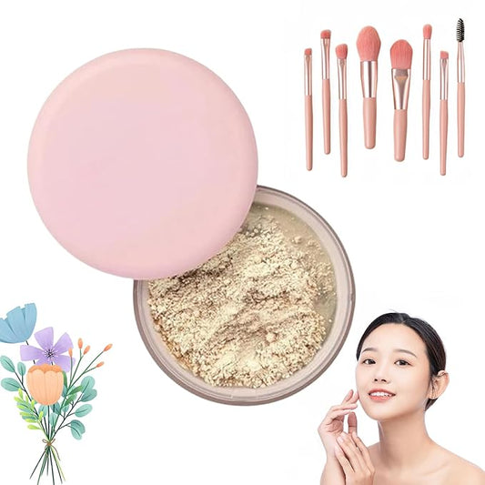 Allaura Beauty Blurring Powder, Blurring Setting Powder By Allaura, Allaura Beauty Pink Setting Powder, Pink Blurring Powder For All Skin Tones (03#, One Size)