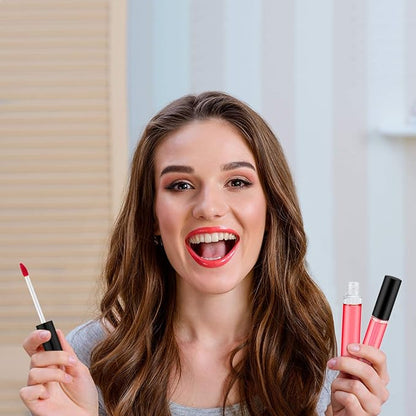 Bokon 200 Pcs 10 ml Lip Gloss Tubes Bulk Empty Plastic Lip Gloss Containers Clear Tubes with Wand and Rubber Inserts Refillable Balm Containers Bottles for Travel DIY Makeup