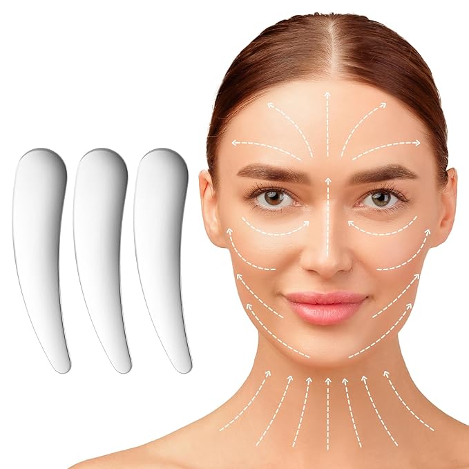 3Pcs Metal Cosmetic Spatulas, Mini Makeup Skincare Cream Spatulas Scoop Reusable Scoop Applicator Mixing and Sampling Face Eye Cream for Skin Care Creams Essences(Silver)