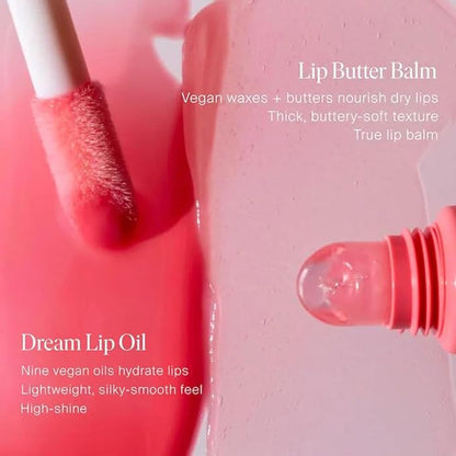 Summer Fridays Dream Lip Oil - Tinted Lip Oil with Moisturizing Sheer Coverage, High-Shine and Deep Hydration - Non-Sticky Formula for Long-Lasting Softness - Pink Cloud (0.15 Oz)