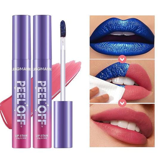 Jolilab Quick Lip Stain Peel Off,Wipe Off,Waterproof,Transfer proof,Highly Pigmented,Ultra Long Lasting Peel Off Lip Makeup With Matte finish for All-day Wear.（#02 Warm Peach）