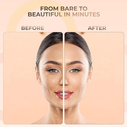 BEIGE FOUNDATION Mineral Makeup (30 gram Jar) Matte Loose Powder Bare Face Cosmetics Full Coverage Long Lasting All Skin Types SPF 18