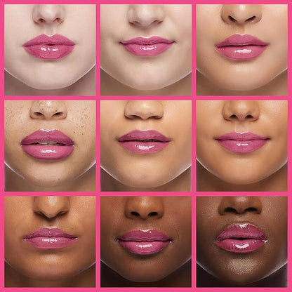 Hydrating Lip Glow Oil, Plumping Lip Gloss, Moisturizing Lip Oil Gloss, Transparent Moisturizing Lip Balm, Natural Lip Plumper, Lip Plumper Gloss Make Lips Fuller and Moisturizing (2pcs Cherry)