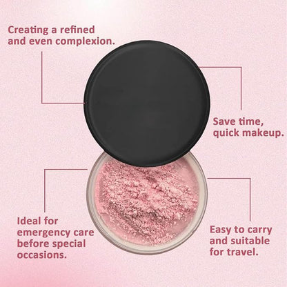 Pink Setting Powder, Blurring Setting Powder, Pink Setting Powder Loose Blurring, Pink Setting Powder Blurring, Blurring Powder for All Skin Tones (1)