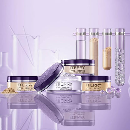 By Terry Hyaluronic Tinted Hydra-Powder, Non-Drying Loose Face Setting Powder, Blur Imperfections & Mattify, Dark, 0.35 oz