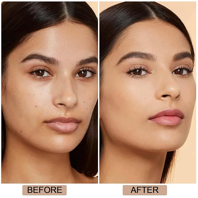 Boobeen Waterproof Full Coverage Foundation Makeup, Creamy Skin Foundation Concealer, Lightweight And Long-Lasting Buildable Coverage For Flawless Finish