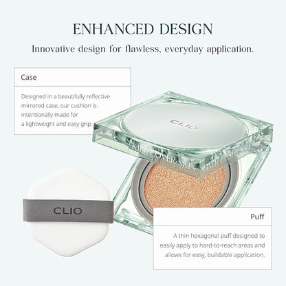 CLIO KILL COVER SKIN FIXER CUSHION (Advanced Version) (21C LINGERIE, [Refill Included])
