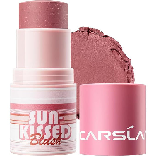 Sun Kissed Blush Face Bronzer Stick For Cheeks, Lips, Long-Lasting, Blendable, Vegan Makeup For All Skin Tones, 03 Night, 0.21Oz