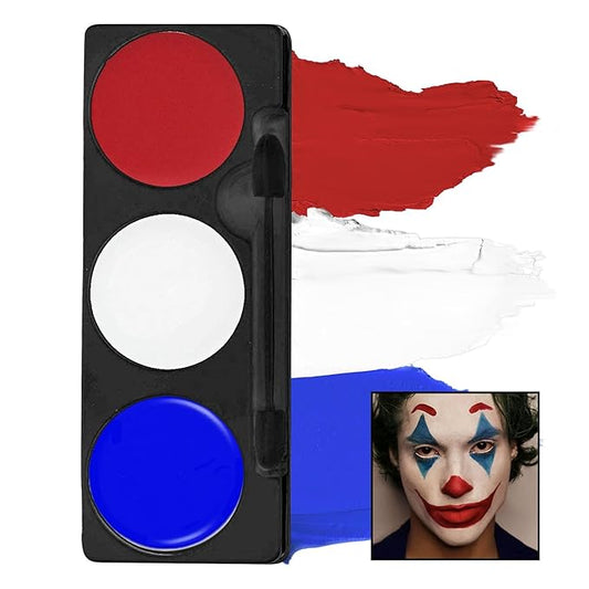 Mehron Makeup Tri-Color Character Makeup Palette | Halloween, Special Effects and Theater Cream FX Palette | Face Paint .7 oz (20 g) (CLOWN)