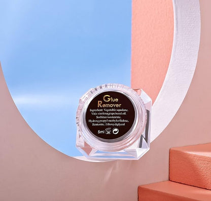 Eyelash Extension Remover Cream, Gentle Lash Remover Cream, Eyelash Adhesive Remover, Low Irritation Cream for Sensitive Skin (Glue remover-cream(5g))