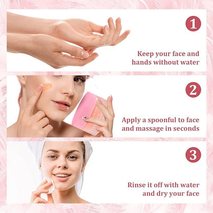 Natural Makeup Cleansing Balm Makeup Melt Balm Infused with Jojoba Seed Oil Grapeseed Oil + Vitamin E -Oil Base Cleanser