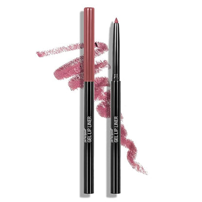 wet n wild Perfect Pout Matte Retractable Gel Lip Liner Pencil & High-Shine Lipstick Lip Color Makeup Bundle, 2 Piece