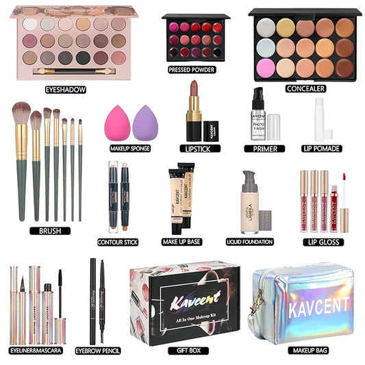 Makeup Sets for Teens Makeup Kit for Women Full Kit Makeup set Makeup Kit Eyeshadow Palette Foundation Makeup Gift Set for Teenager Girls