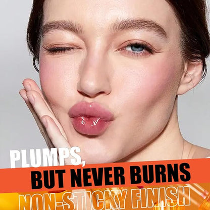 Hydrating Lip Oil,Duck Lip Plumper Gloss,Fat Lip Oil Lip Glaze,Glitter Shine Primer Lip Clear Plumping Lip Gloss,High Pigment No Sticky Sexy Lip Gloss, Lip Plumper Gloss Make Lips Fuller(03)