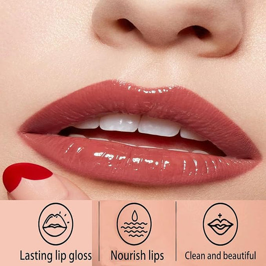 Peel Off Lip Liner Tattoo – Long Lasting Lip Stain, Waterproof & Smudge-Proof, Infused with Vitamin E & Hyaluronic Acid, Precise Definition, Easy Application & Removal(Dark brown and Burgundy, 2P)