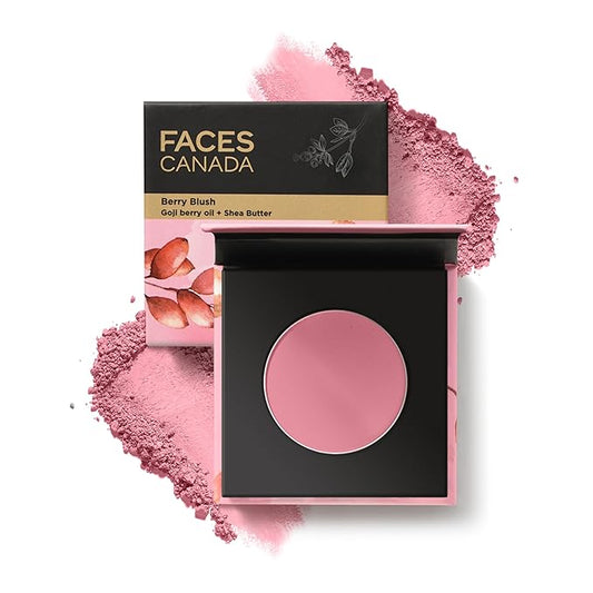 Berry Blush - Love Vibes Only 03 | Lightweight Long Lasting Matte Finish | with Shea Butter Vitamin A & C | Blendable & Buildable Coverage | 0.14 Oz/4g