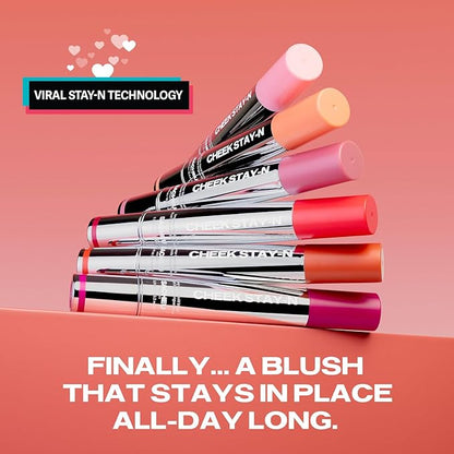 Sacheu Cheek STAY-N Liquid Blush for Cheeks — High Pigment, Buildable, Lightweight Cream Blush Infused With Squalane, for Dewy & Radiant Flushed Cheeks — Long-lasting & Cruelty Free, I'm Cute