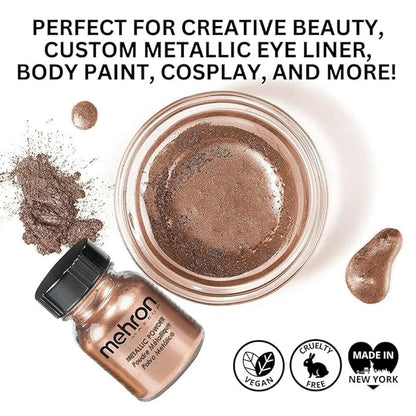 Mehron Metallic Powder Copper 1.0 oz