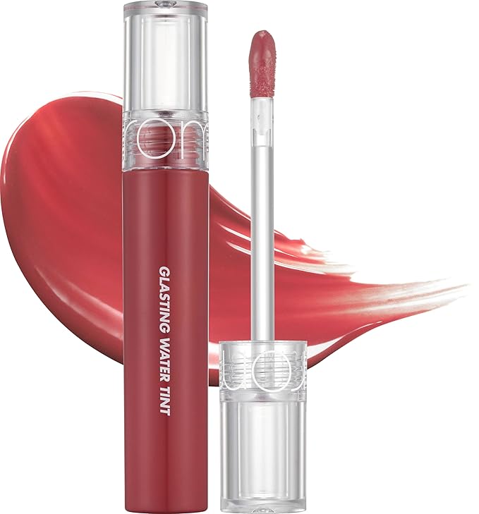 [rom&nd] Glasting Water Tint 8 colors | Vivid color, Glossy Finish, Long-lasting, moisturizing, Highlighting, Natural-beauty Lip for Daily Use, K-beauty 4g/0.14oz No.08 ROSE STREAM