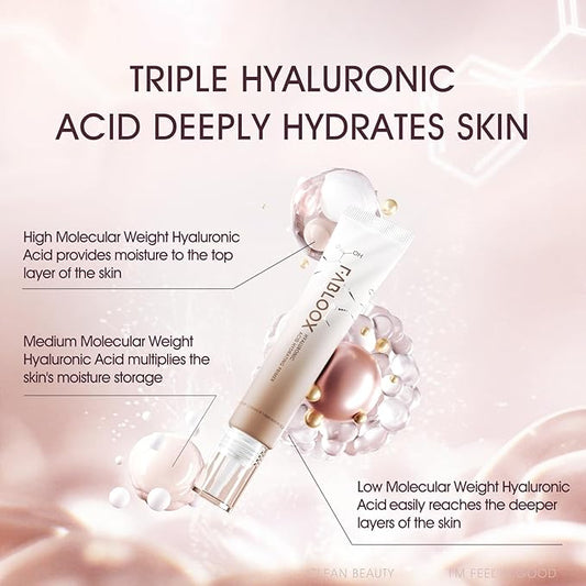 Hydrating Face Primer with Triple Hyaluronic Acid, Poreless Makeup Primer, Smoothes Fine Lines, Leaves Skin Smooth, Refined and Glowing for Seamless Makeup Application (15ml)
