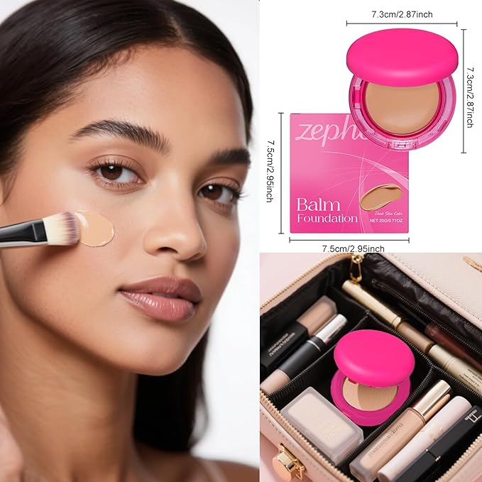 Peptide Bouncees Foundation, Foundation for Older Women, Hydrating, Age-Defying Makeup for Mature Skin, And All Skin Types, Natural, Medium Buildable Coverage, Satin Finish (Ivory white, 1pcs)