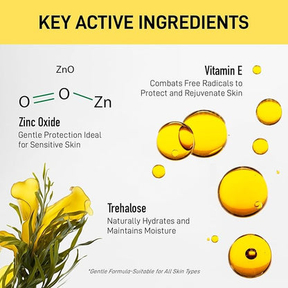 Tinted Moisturizer with SPF 50：Enaskin Naturals Face Tinted Sunscreen with Light Sheer Coverage, UVA/UVB Protection with Broad Spectrum PA+++ - 1.7 oz
