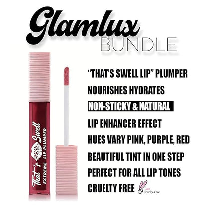 Beauty Bundle All In One Makeup Kit For Women, Teens, Girls, Full Size Makeup Essentials Makeup Remover, Make It Last Setting Spray, Brow Wax Lamination Pencil, Plumping Lipglosses